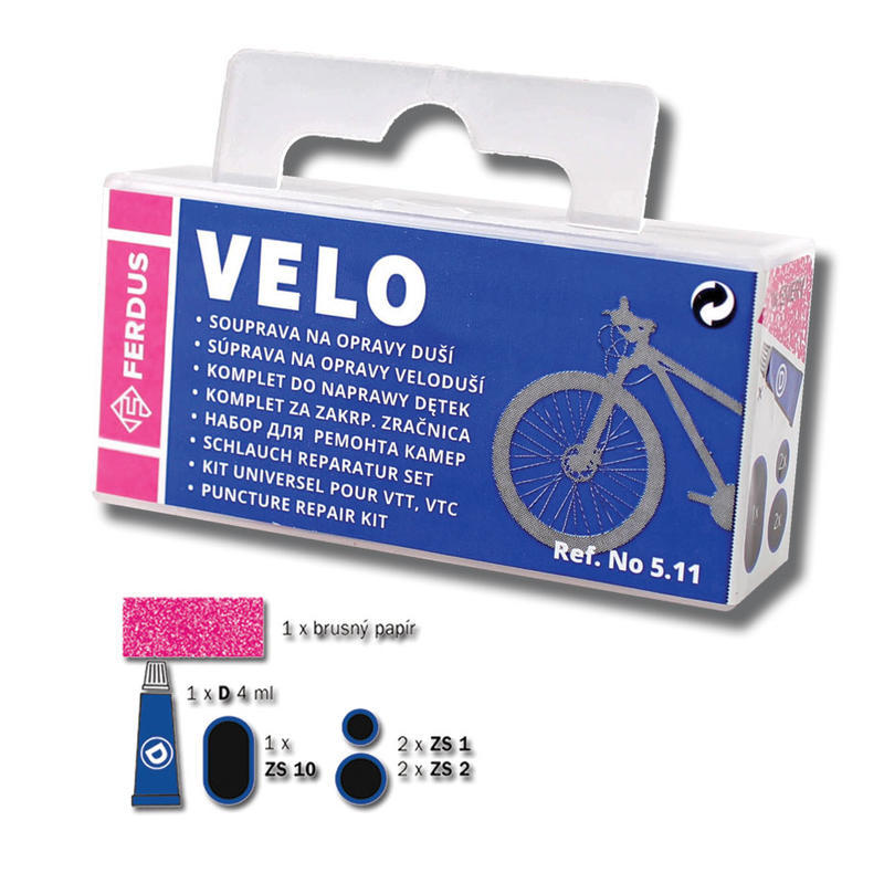 Рем.комплект для камеры bonding FERDUS VELO plastic box Blue