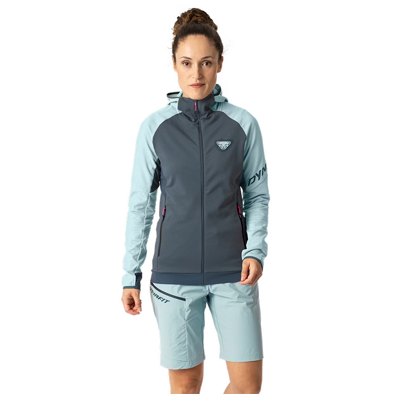 Кофта женская Dynafit TRANSALPER THERMAL W HOODY JKT cloud blue/ polartec powergrid