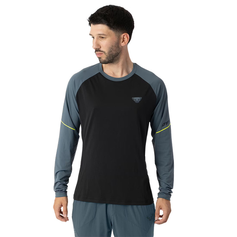 Футболка мужская с длинным рукавом Dynafit ALPINE PRO M L/S TEE cinder/polygiene