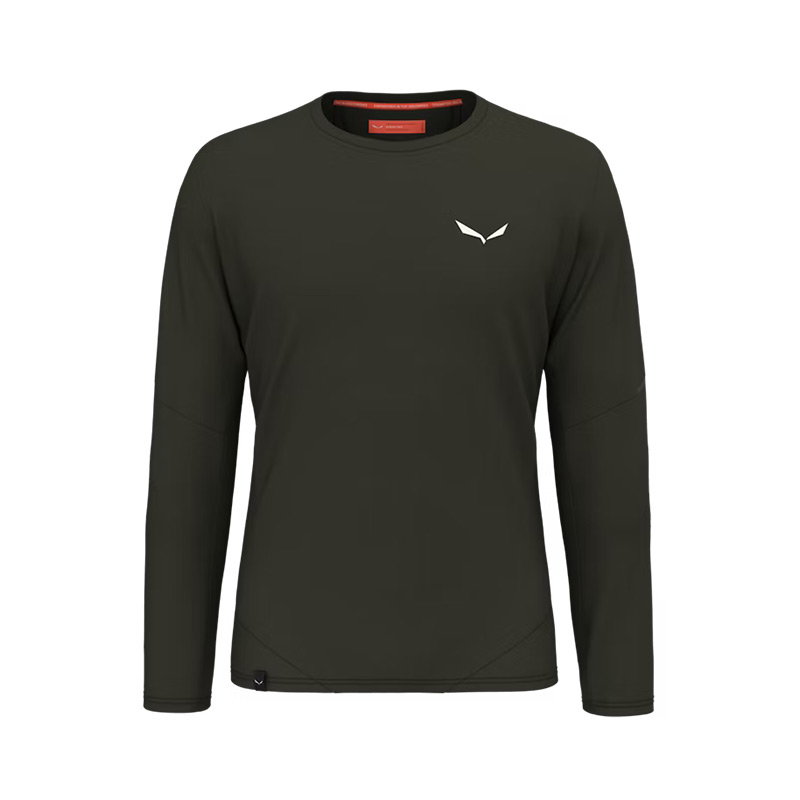 Футболка мужская с длинным рукавом Salewa PEDROC DRY M L/S TEE Dark Olive
