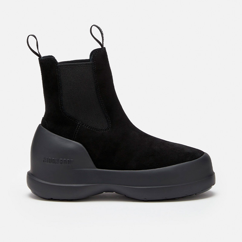 Челси женские Tecnica MOON BOOT LUNA SUEDE BLACK