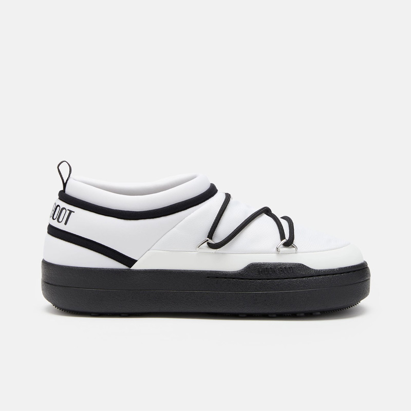 Слипоны женские Tecnica MOON BOOT PARK ICON BLACK-WHITE