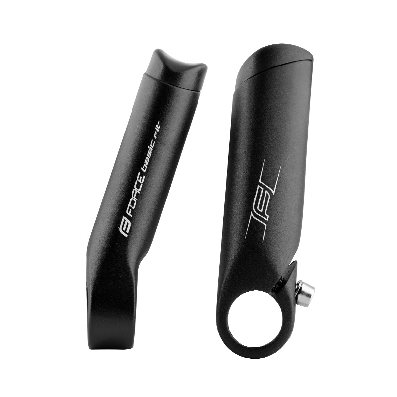 Рога на руль bar ends FORCE KARM Al 11cm Matt Black