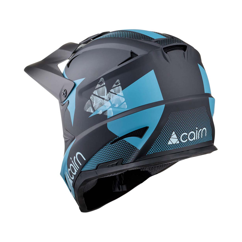 Велосипедный шлем Cairn Fullface X TRACK MAT Black Peacock Blue