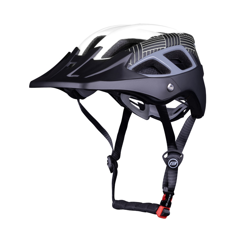 Шлем велосипедный FORCE AVES MTB white-black/matt