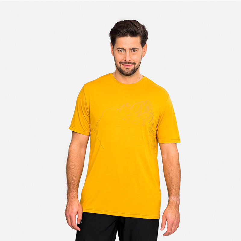 Футболка мужская VIKING MORAIN M T-SHIRT Yellow Bamboo