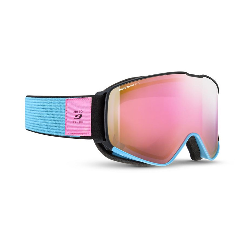 Горнолыжная маска Julbo CYRIUS DARK GREY/BLUE REACTIV 1-3 Glare Control+Pink Flach