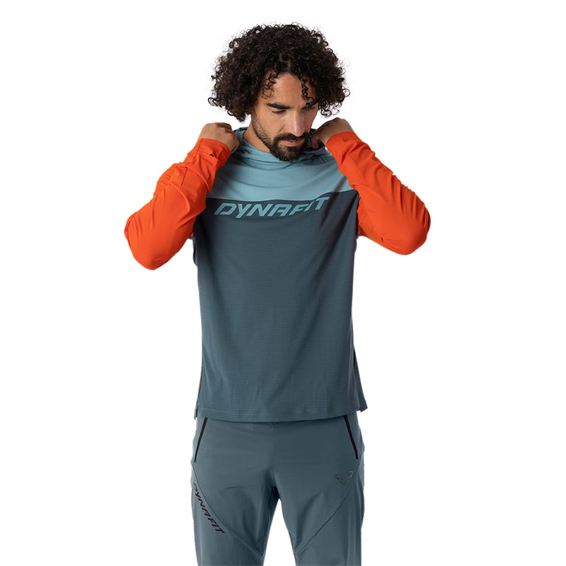 Кофта мужская Dynafit TRAVERSE SUN M HOODY cinder dry touch/polygiene