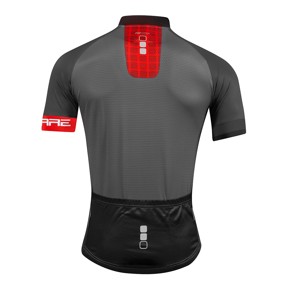 Футболка jersey FORCE SQUARE short sleeves  grey-red