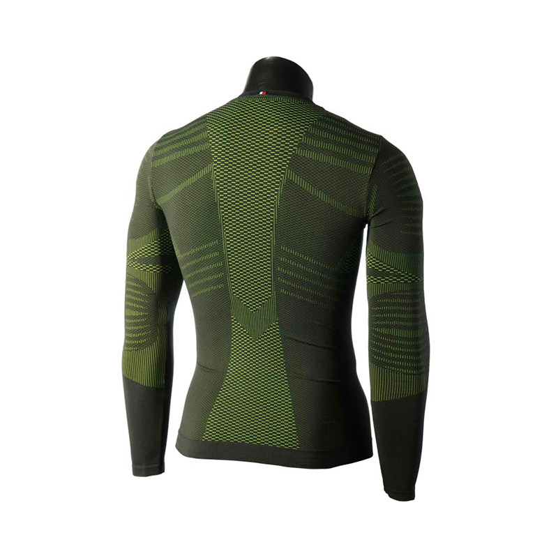 Термобелье мужское верх Mico MLS Round Neck Shirt Extra Dry Verde Prato