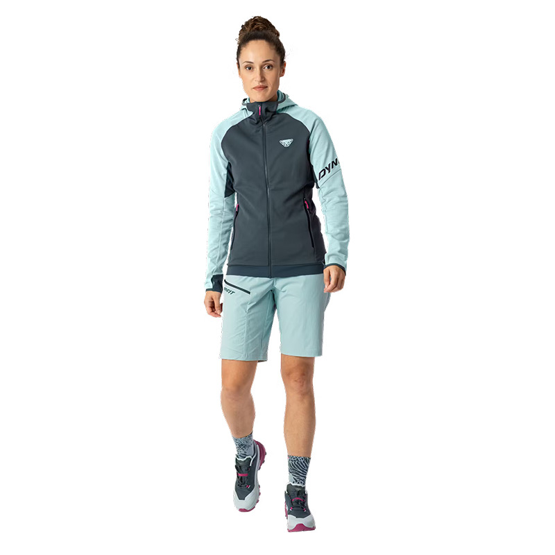 Кофта женская Dynafit TRANSALPER THERMAL W HOODY JKT cloud blue/ polartec powergrid