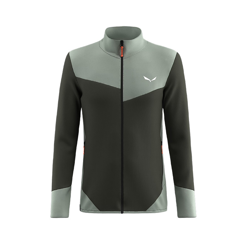 Кофта мужская Salewa PUEZ WAFFLE HYBRID PL M JKT-5281 dark olive/5130 400г polarlite