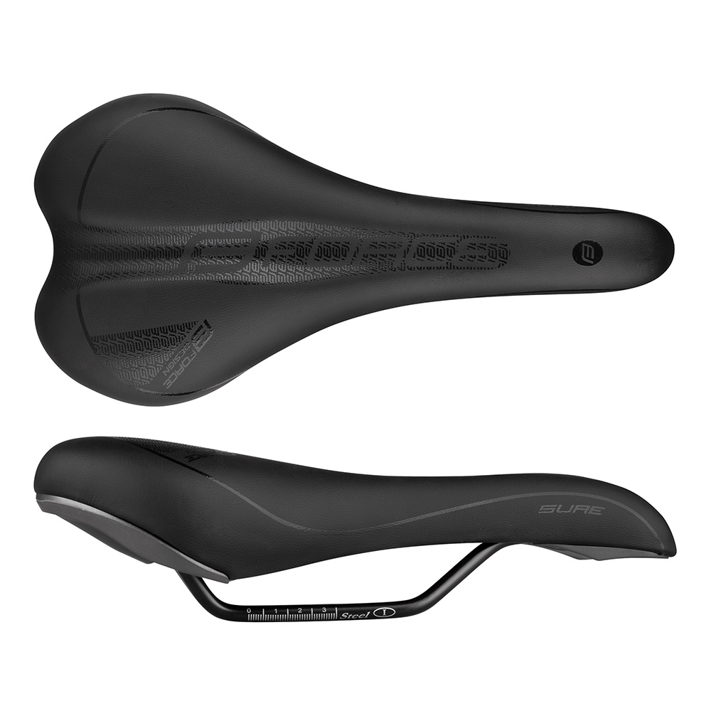 Седло saddle FORCE SURE Black-Silver