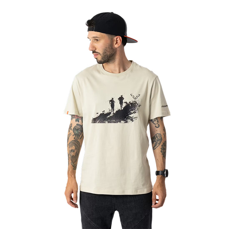 Футболка мужская Dynafit GRAPHIC CO M S/S TEE overcast/runners cotton organic