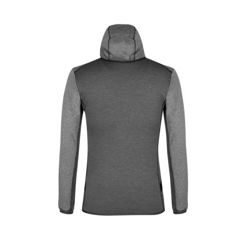 Куртка мужская Salewa PUEZ MELANGE PL M FZ HOODY-0910 Black Out Melange