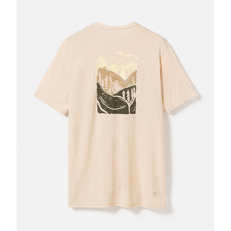 Футболка мужская FLOV TIMBERON M T-SHIRT Beige/Olive Bamboo