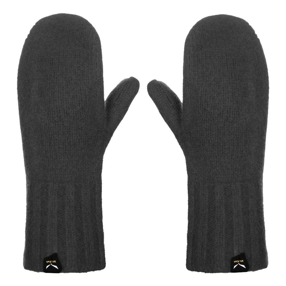 Варежки Salewa WALK WOOL MITT-0780 черн-12 шерсть