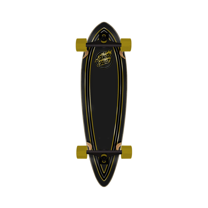 Скейт Holo Flame Dot 9.20in x 33in Pintail Cruzer Santa Cruz