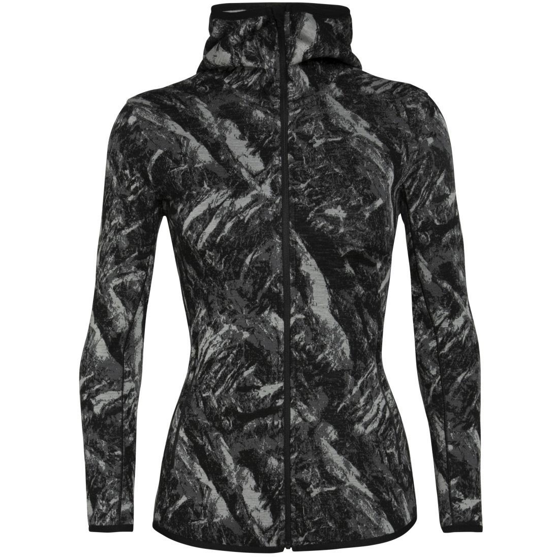Кофта женская Elemental LS Zip Hood Sweatshirt W 330 Black/JBG Print