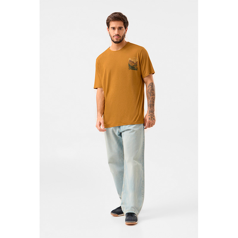 Футболка мужская FLOV TIMBERON M T-SHIRT Light Brown/Olive Bamboo