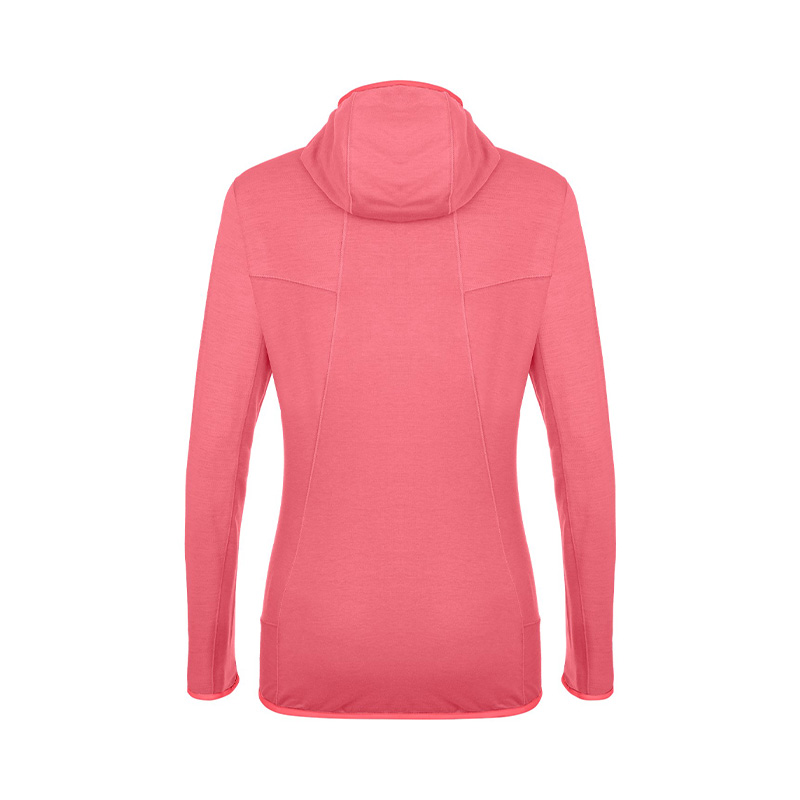 Кофта женская Salewa LIGHT MICRO PL W FZ HOODY-6205 Calypso Coral Melange