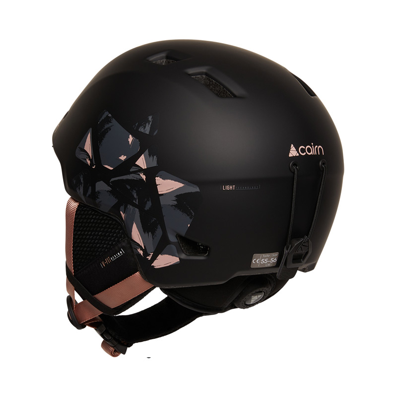 Горнолыжный шлем Cairn METEOR Black Powder Pink Leaf