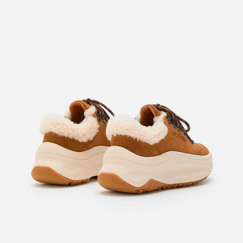 Кроссовки женские Tecnica MOON BOOT MOON247 CITY SHEARLING COGNAC