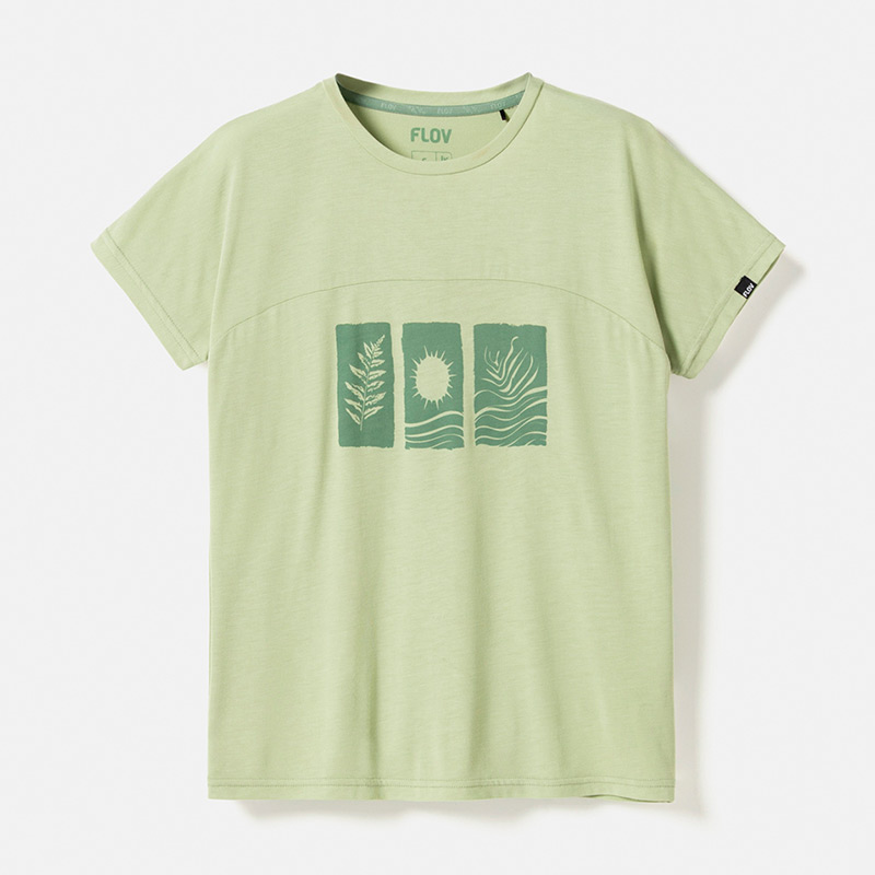 Футболка женская FLOV PAGOSA W T-SHIRT Green/Green Bamboo