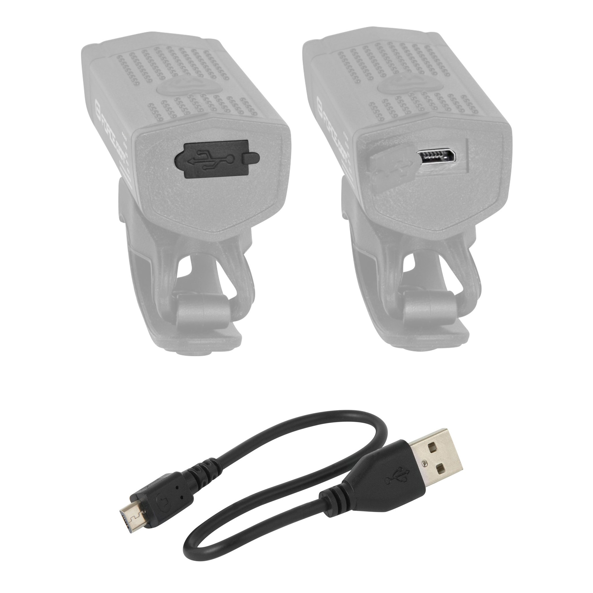 Фонарь передний light front FORCE DOT 300LM USB Black