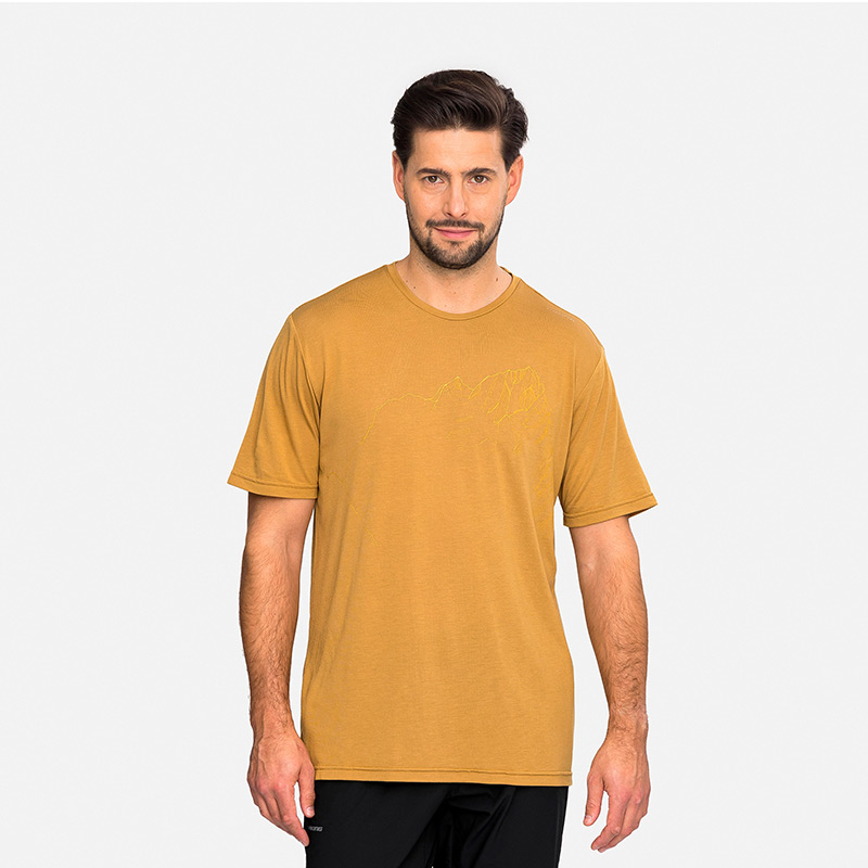 Футболка мужская VIKING MORAIN M T-SHIRT Light Brown Bamboo