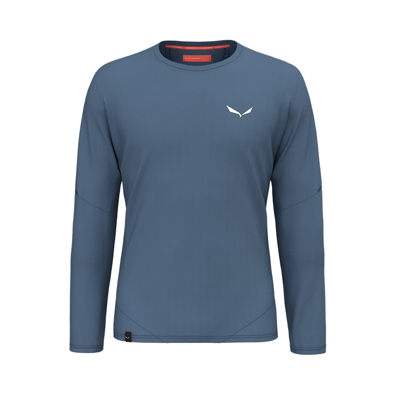 Футболка мужская с длинным рукавом Salewa PEDROC DRY M L/S TEE Java Blue