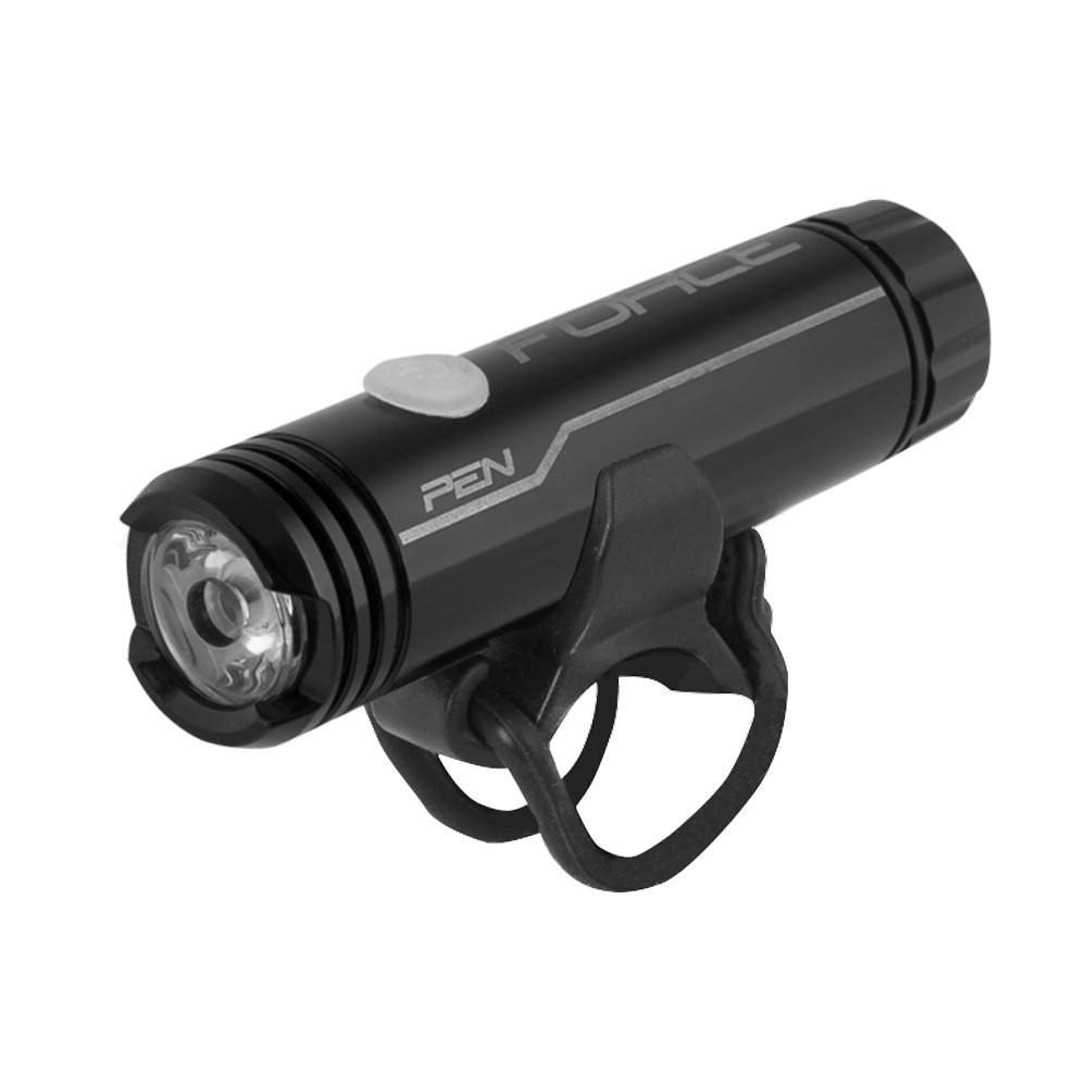 Фонарь передний light front FORCE PEN 200LM USB Black