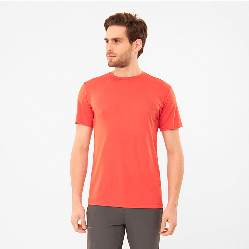 Футболка мужская VIKING MORAIN M T-SHIRT Orange Bamboo