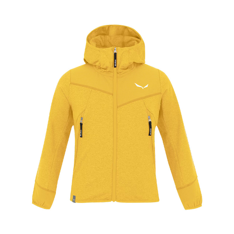 Куртка детская Salewa AGNER Melange PL Full Zip Kind-2196 Gold Melang