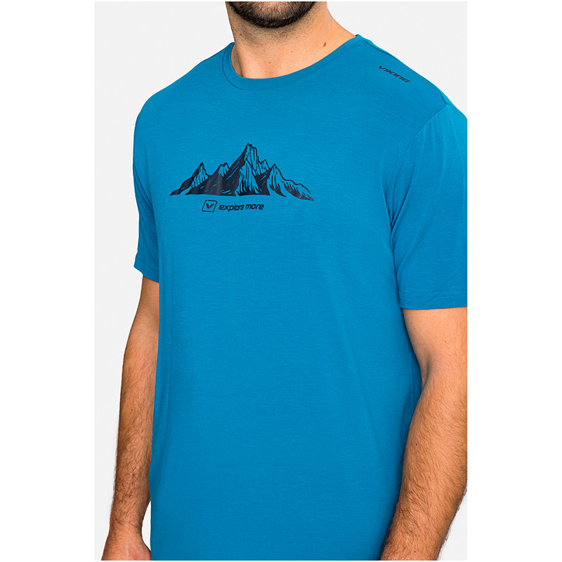 Футболка мужская VIKING LENTA LIGHT M T-SHIRT Blue/Navy Bamboo
