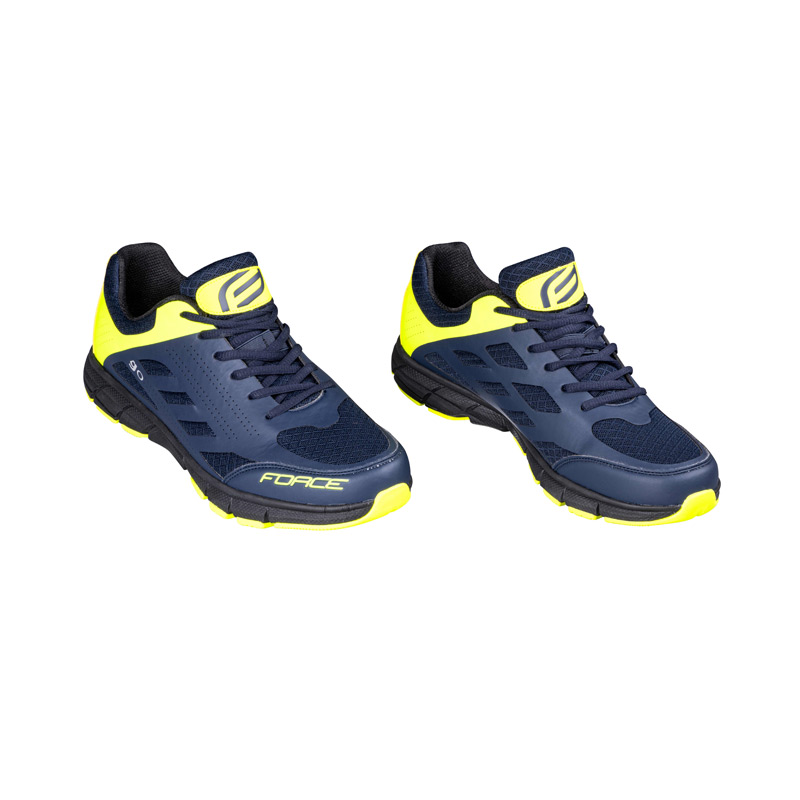 Туфли велосипедные shoes FORCE GO blue/fluo