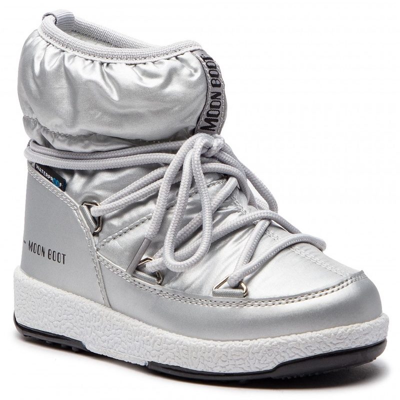 Сапоги детские Tecnica MOON BOOT JR GIRL LOW NYLON WP SILVER
