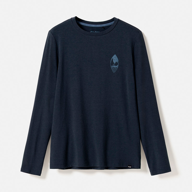 Футболка женская FLOV PARIA W L/S TEE Navy/Blue Bamboo