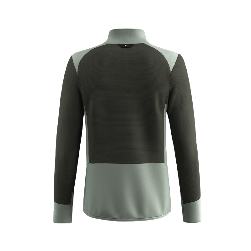 Кофта мужская Salewa PUEZ WAFFLE HYBRID PL M JKT-5281 dark olive/5130 400г polarlite