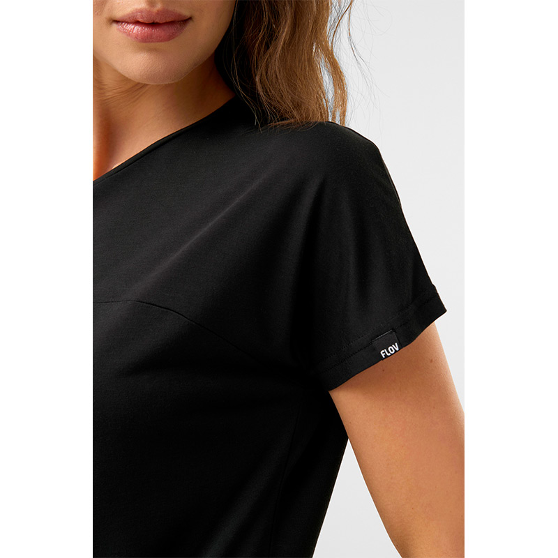 Футболка женская FLOV PAGOSA W T-SHIRT Black/Dark Grey Bamboo