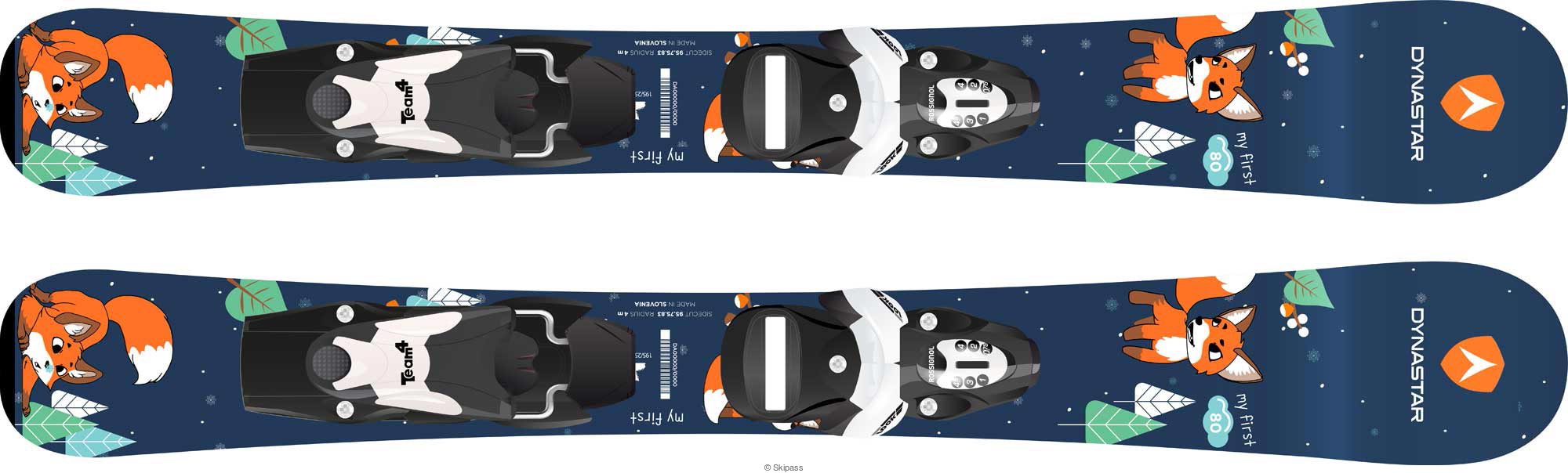 Лыжи Dynastar MY FIRST FOX+TEAM 4 B76 BL-WHITE