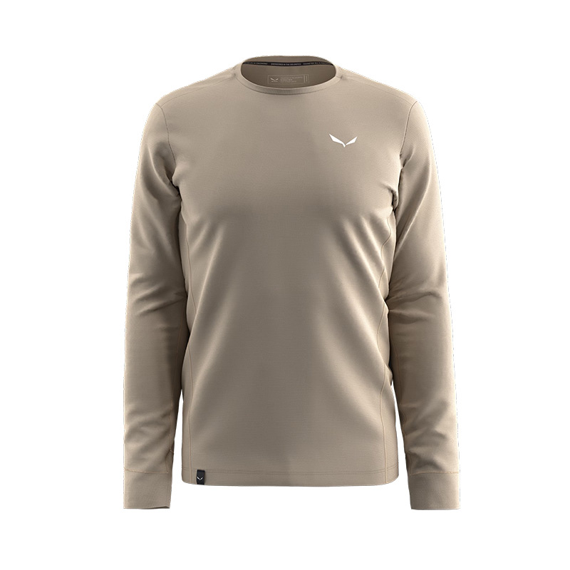 Футболка мужская с длинным рукавом Salewa PUEZ DRY M TEE Quicksand