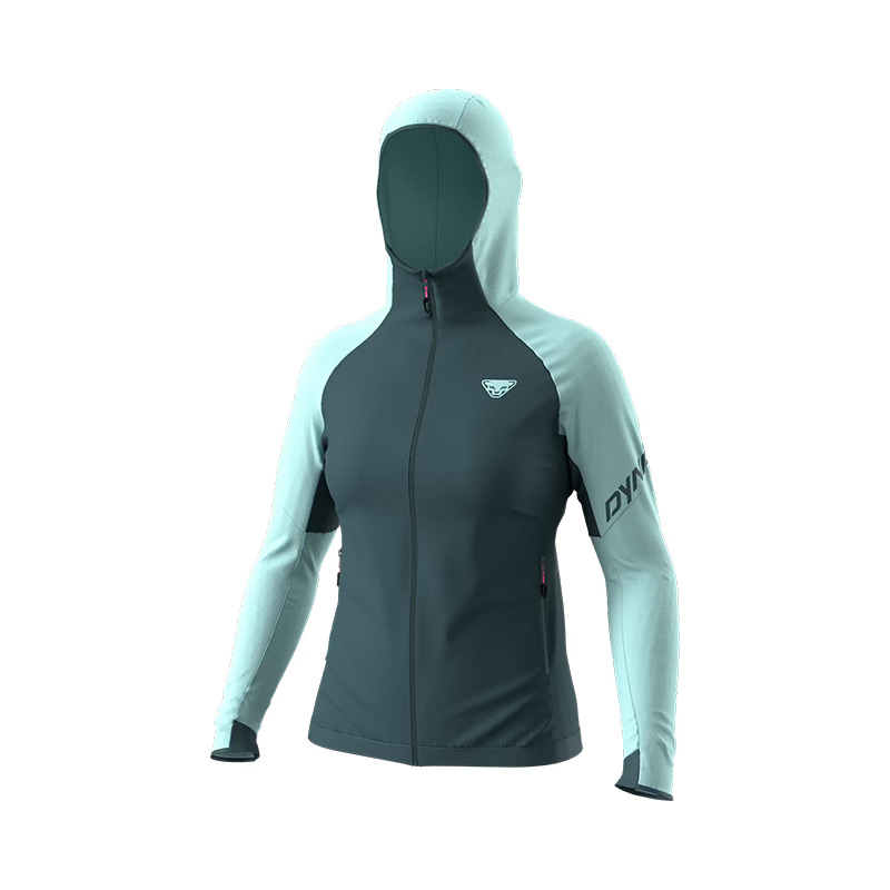 Кофта женская Dynafit TRANSALPER THERMAL W HOODY JKT cloud blue/ polartec powergrid