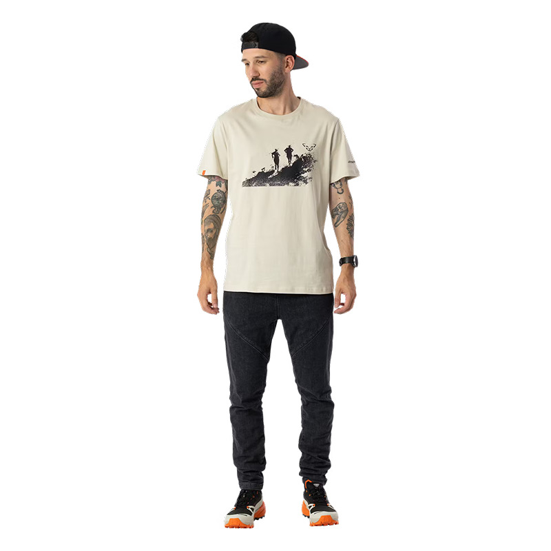 Футболка мужская Dynafit GRAPHIC CO M S/S TEE overcast/runners cotton organic