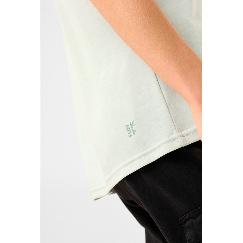 Футболка женская FLOV TAMALA W T-SHIRT Light Grey/Green Bamboo