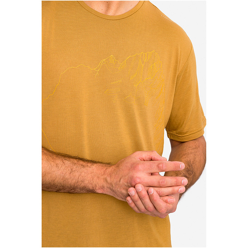 Футболка мужская VIKING MORAIN M T-SHIRT Light Brown Bamboo