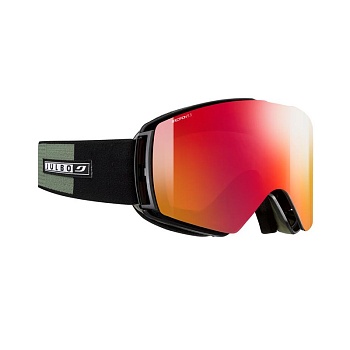 Горнолыжная маска Julbo LAUNCHER GREEN/BLACK SP3 Red+Red Flach