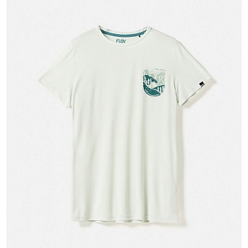 Футболка женская FLOV TAMALA W T-SHIRT Light Grey/Green Bamboo