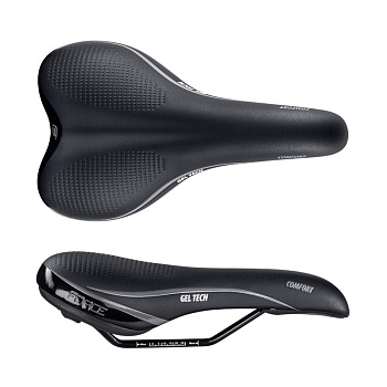 Седло saddle FORCE COMFORT GEL TECH Black