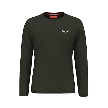 Футболка мужская с длинным рукавом Salewa PEDROC DRY M L/S TEE Dark Olive